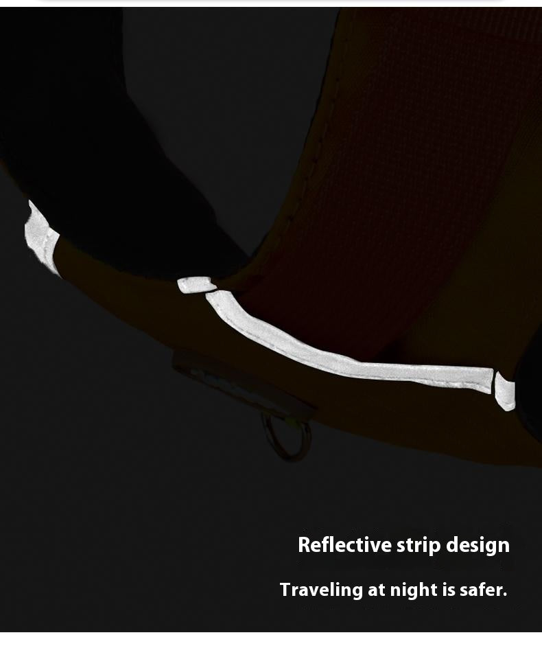 Lightweight pet harness with reflective strips