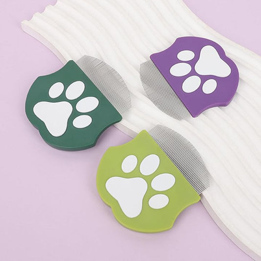 Professional Eye Comb for Pets | Stainless Steel Tear Stain Remover for Cats & Dogs