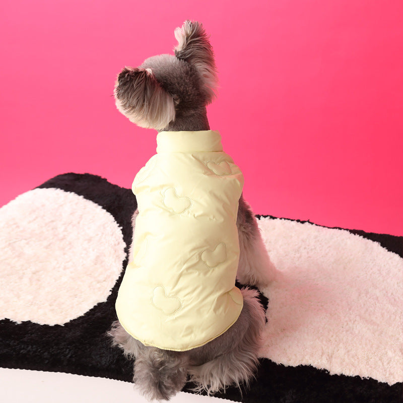 Warm puffer vest/sleeveless puffer vest for dogs