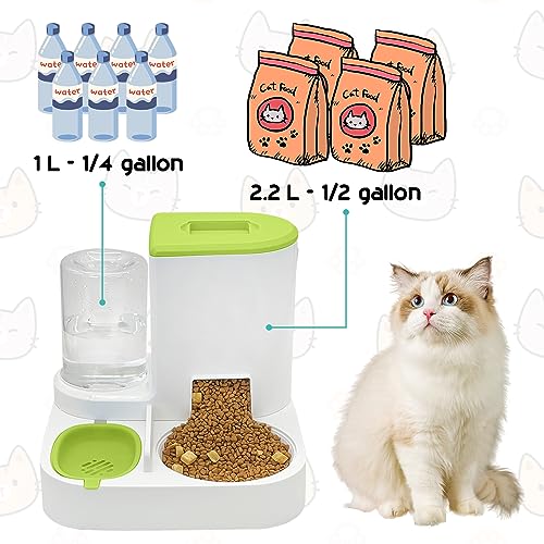 2-in-1 Automatic Pet Feeder and Water Dispenser Set