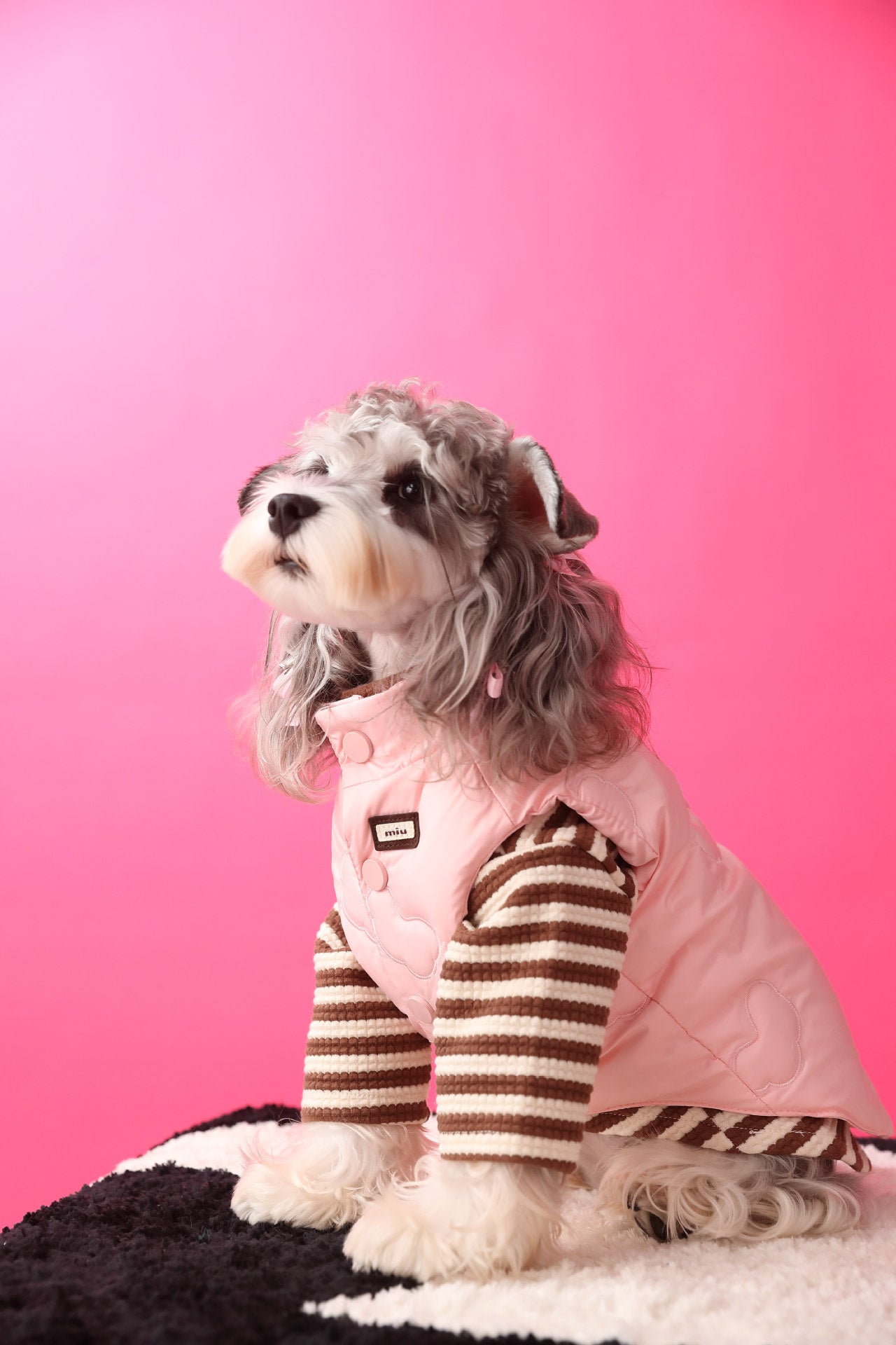 Warm puffer vest/sleeveless puffer vest for dogs