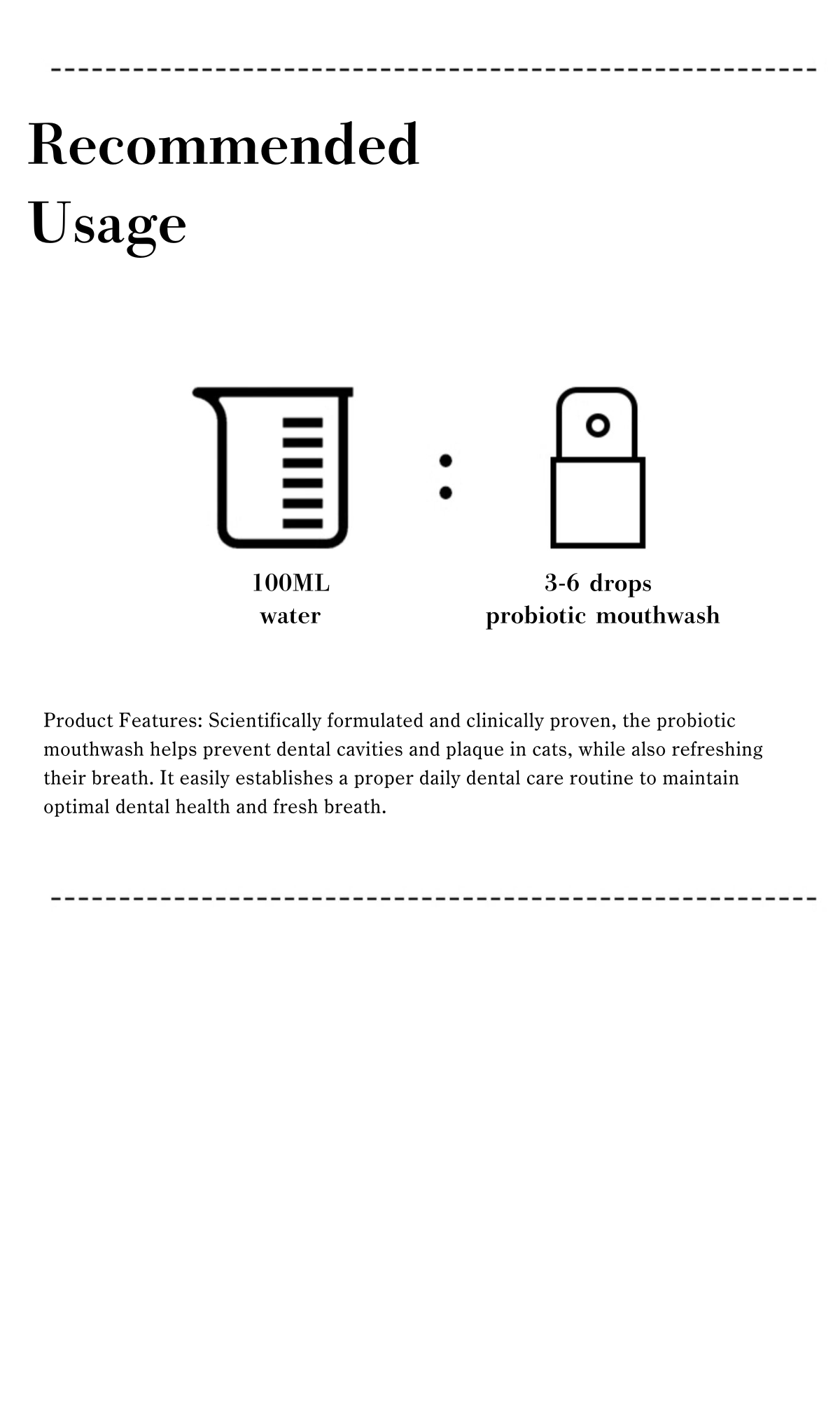 Lactic Acid Bacteria mouthwash for dogs and cats