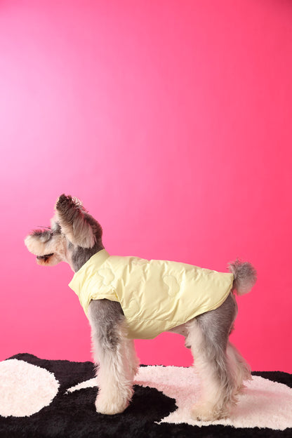 Warm puffer vest/sleeveless puffer vest for dogs