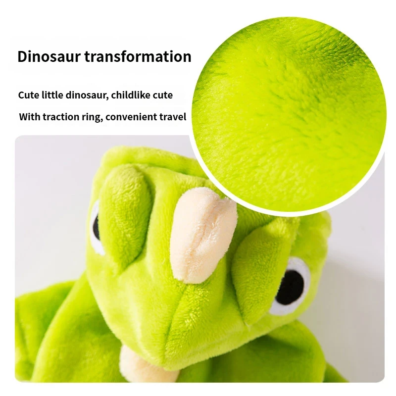 Four - legged warm padded dinosaur - style clothing for pets