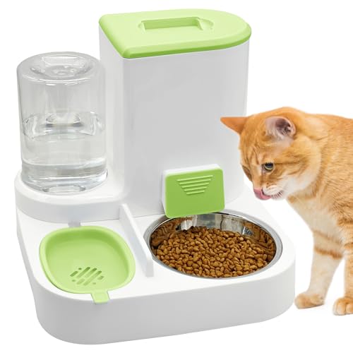 2-in-1 Automatic Pet Feeder and Water Dispenser Set