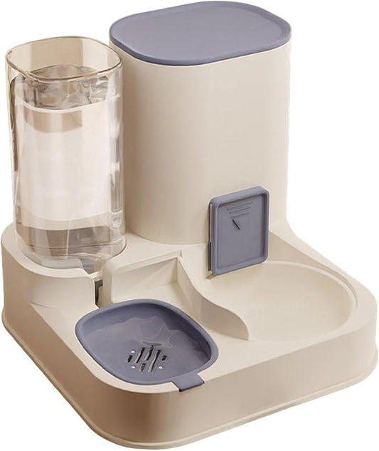 2-in-1 Automatic Pet Feeder and Water Dispenser Set