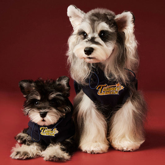 Fleece-lined sleeveless hooded sweatshirt for dogs