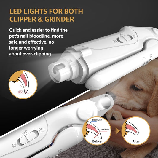 2 in 1 Dog Clippers & Grinder