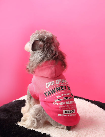 Gradient color sleeveless hooded sweatshirt for dogs