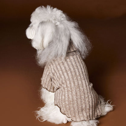 Lace - trimmed and bow - adorned undershirt for dogs