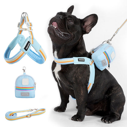 8206.V - shaped Rainbow Harness for Small and Medium - sized Dogs