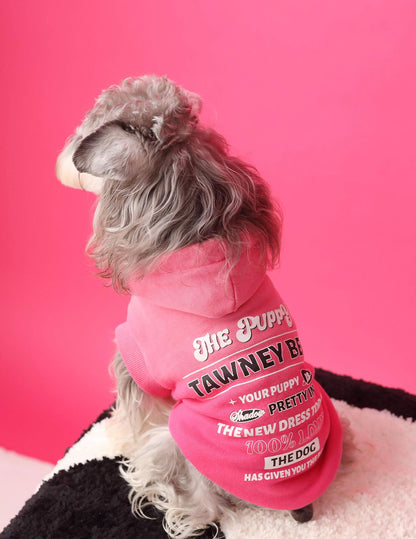 Gradient color sleeveless hooded sweatshirt for dogs