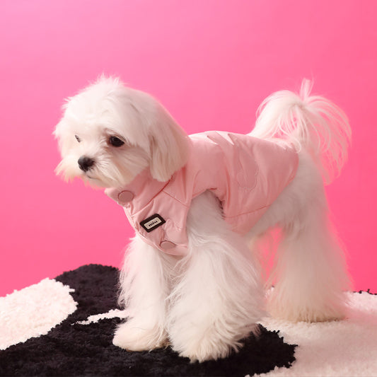 Warm puffer vest/sleeveless puffer vest for dogs