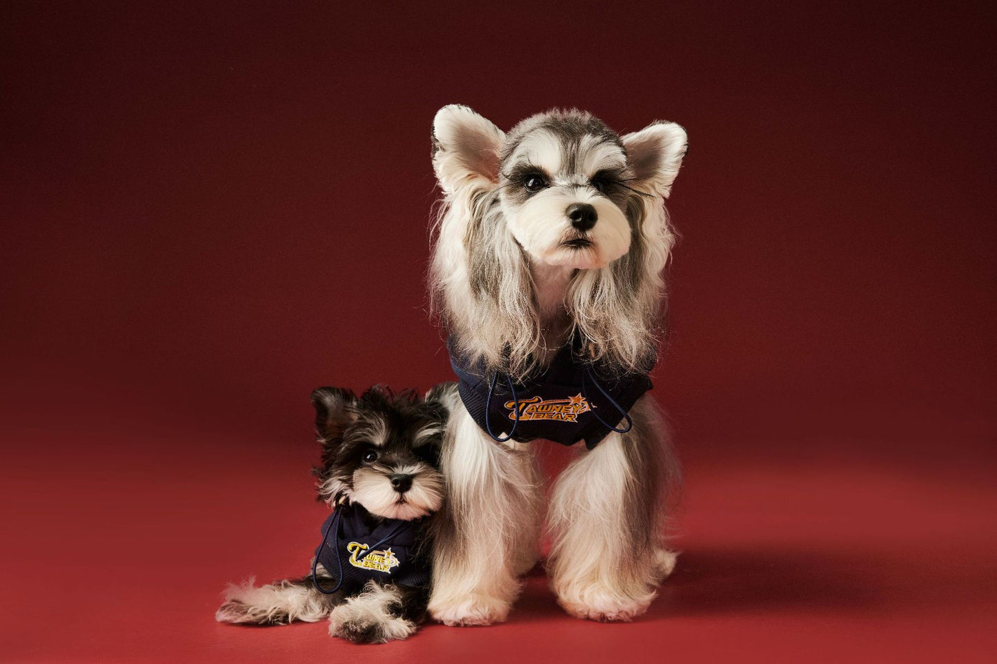 Fleece-lined sleeveless hooded sweatshirt for dogs