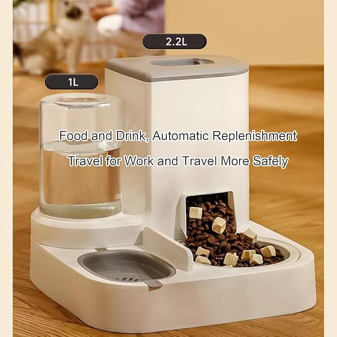 2-in-1 Automatic Pet Feeder and Water Dispenser Set