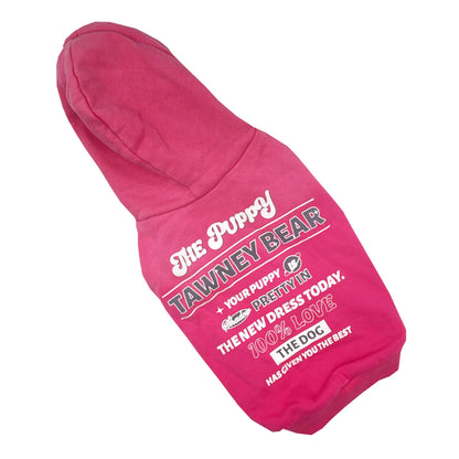 Gradient color sleeveless hooded sweatshirt for dogs