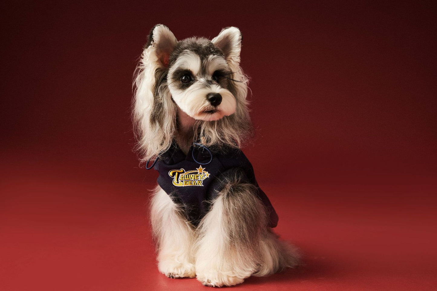 Fleece-lined sleeveless hooded sweatshirt for dogs