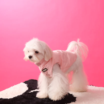 Warm puffer vest/sleeveless puffer vest for dogs