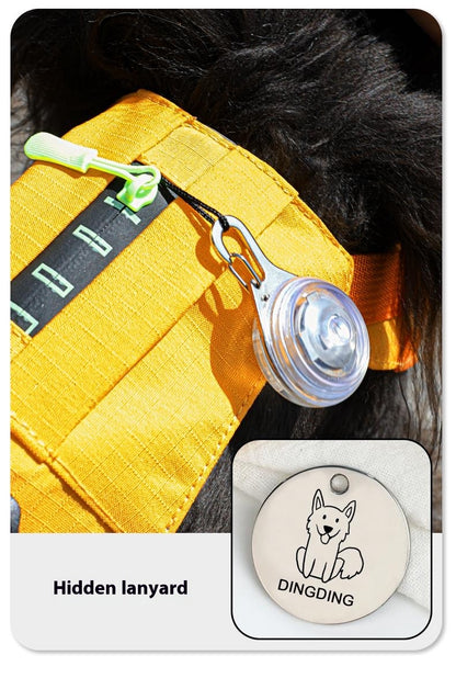 Lightweight pet harness with reflective strips