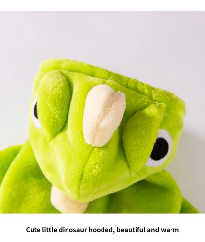 Four - legged warm padded dinosaur - style clothing for pets