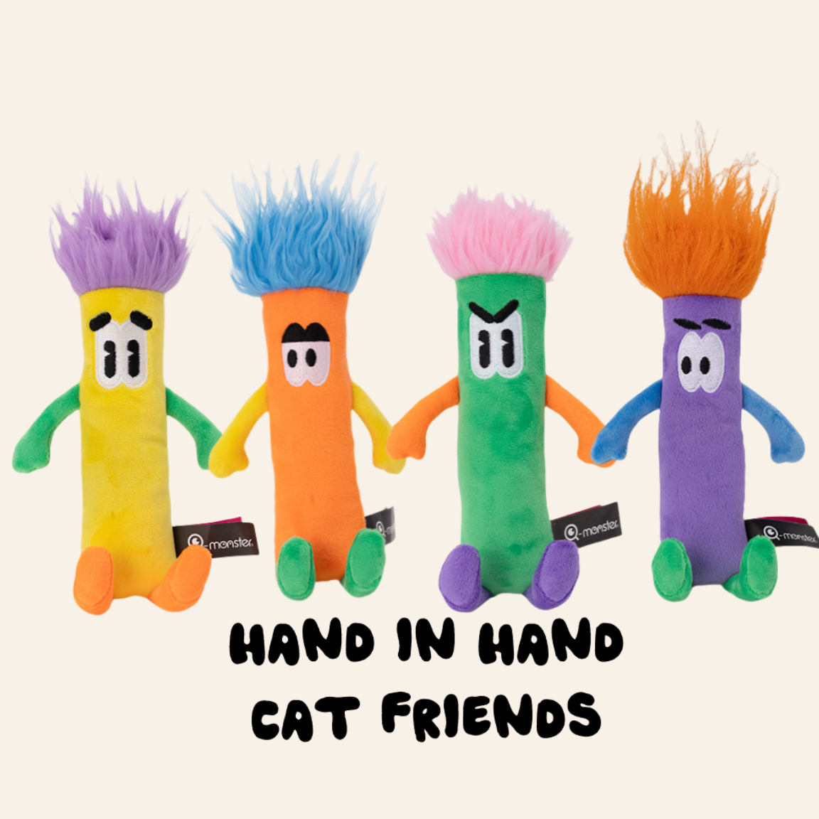 HAND IN HAND CAT FRIENDS