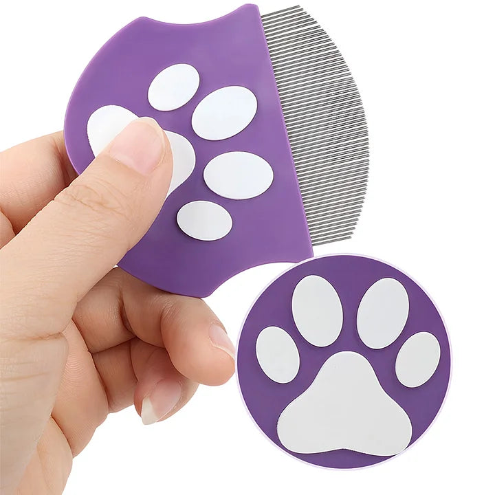 Professional Eye Comb for Pets | Stainless Steel Tear Stain Remover for Cats & Dogs