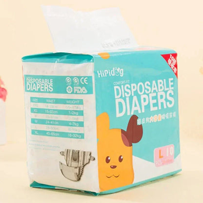 Dog 10PCS/pack Super Absorption Pants Diapers Disposable Leakproof Puppy