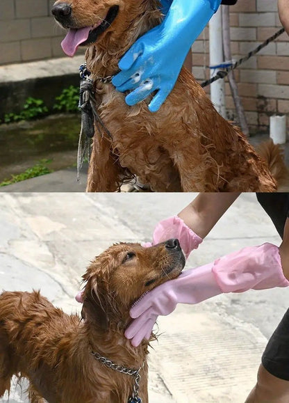 Bathing Gloves Extra Long Gentle